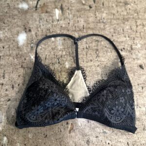 Victoria's Secret Black Lace Bra with Adjustable Straps